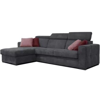   Napoli ágyazható sarokgarnitúra 190 cm X 308 cm - nyitható tárolóval - balos