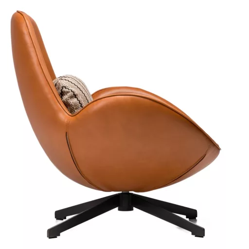 Nord design fotel - barna fekete alap