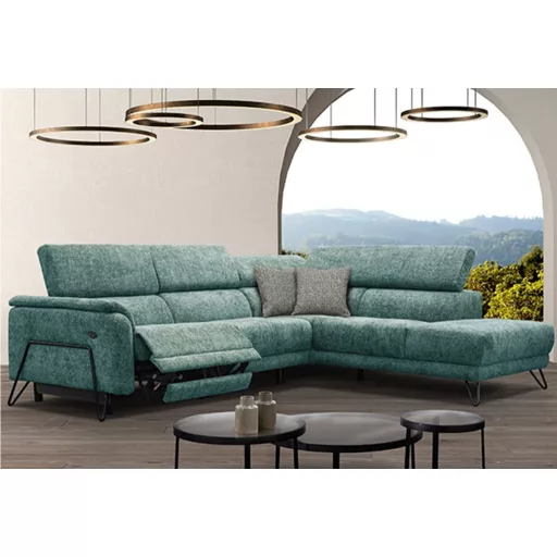 Oltens dupla relax sarokgarnitúra 281 cm X 228 cm - jobbos  