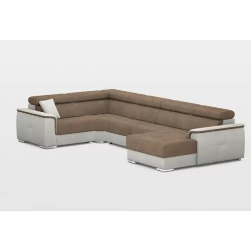 Preston U-alakú elektromos relax sarokgarnitúra - 219 cm X 374 cm X 170 cm - jobbos