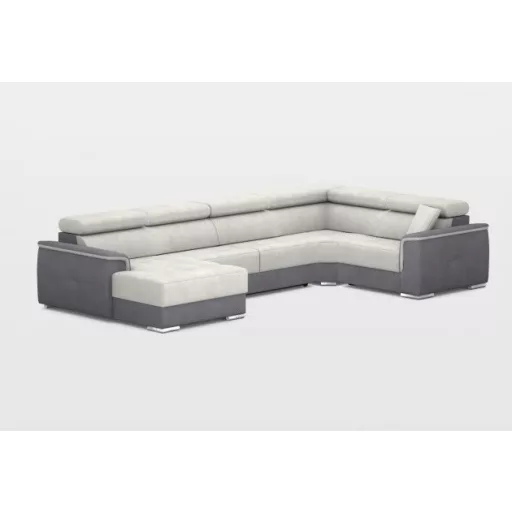 Preston U-alakú elektromos relax sarokgarnitúra - 170 cm X 374 X 219 cm - balos
