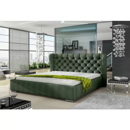 Preston kárpitozott ágy - 106 cm magas fejvéggel - 160 X 200 fekvőfelület