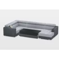   Quartz U-form ágyazható, ágyneműtartós elektromos relax sarokkanapé - 216 cm X 371 cm X 170 cm - jobbos