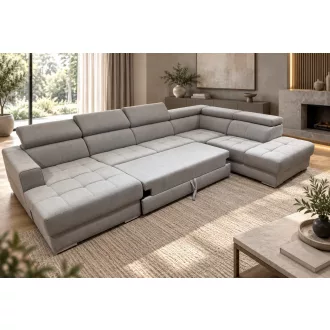   Quartz U-alakú ágyazható sarokkanapé - 171 cm X 375 cm X 236 cm - jobbos -AquaClean Titan250 - kiállítási