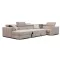Quartz U-form ágyazható, ágyneműtartós elektromos relax sarokkanapé - 170 cm X 371 X 216 cm - balos