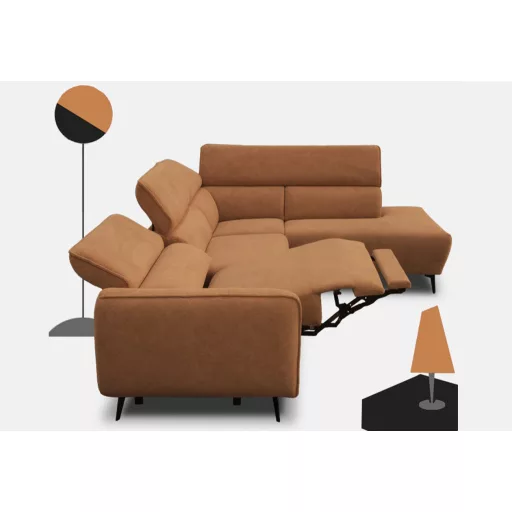 Rimo relax sarokkanapé 286 cm X 222 cm - jobbos 