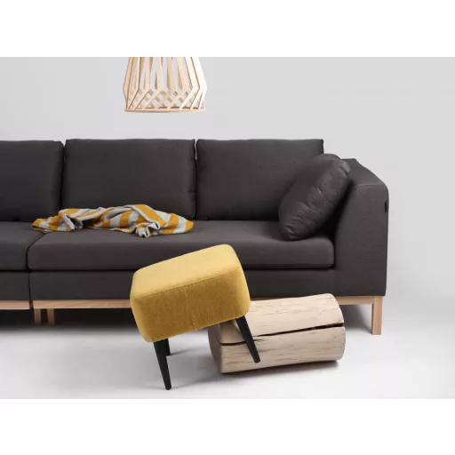 Skandináv design Amb 3 személyes kanapé - fa