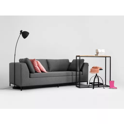 Skandináv design Amb 3 személyes kanapé fém