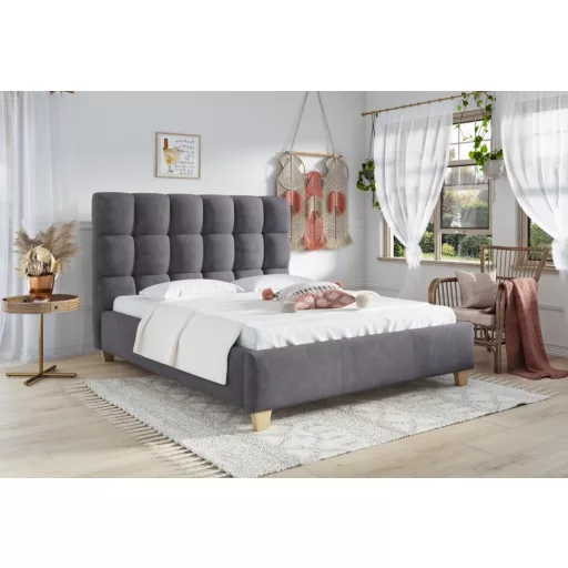 Sierra kárpitozott ágy - 106 cm magas fejvéggel - 160 X 200 fekvőfelület