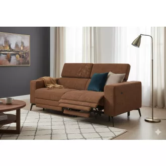   Stuart 2 személyes kanapé 2 karral - Elektromos Relax funkció 2 oldalon