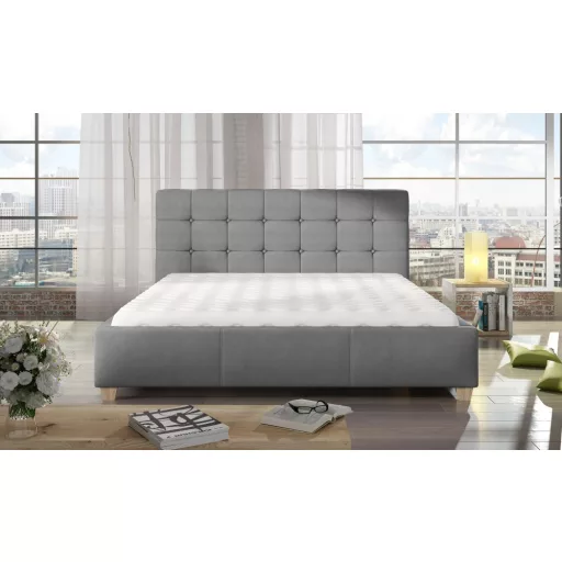 Tessa kárpitozott ágy - 106 cm magas fejvéggel - 160 X 200 fekvőfelület