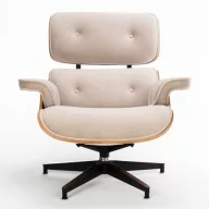 TOKYO fotel Beige Velvet / világos dió