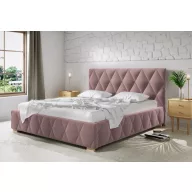   Trivio kárpitozott ágy - 106 cm magas fejvéggel - 160 X 200 fekvőfelület