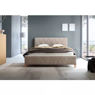   Trivio kárpitozott ágy - 106 cm magas fejvéggel - 90 X 200 fekvőfelület