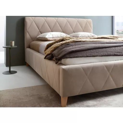 Trivio kárpitozott ágy - 106 cm magas fejvéggel - 160 X 200 fekvőfelület