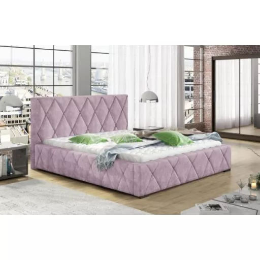 Trivio kárpitozott ágy - 106 cm magas fejvéggel - 160 X 200 fekvőfelület