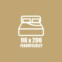 90 X 200 fekvőfelület