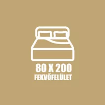 80 X 200 fekvőfelület