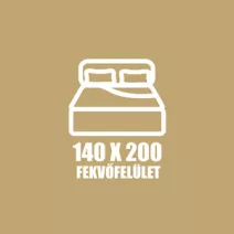 140 X 200 fekvőfelület