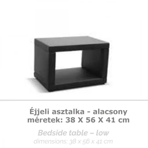 Kárpitozott éjjeli asztal - alacsony