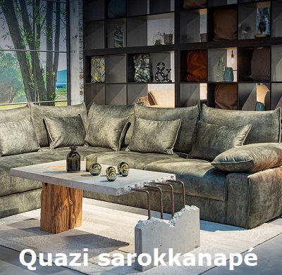 Designer sarokgarnitúra | Quazi sarokkanapé Infinity10 szövettel | Video