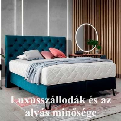 Luxusszállodák és az alvás minősége: miért fekszik a siker a kárpitozott és boxspring ágyakban?