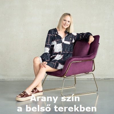 Arany szín a belső terekben 