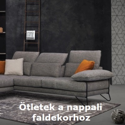 Nagyszerű ötletek kanapékhoz és a nappali fal-dekorációhoz