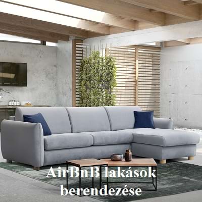AirBnB lakások berendezése