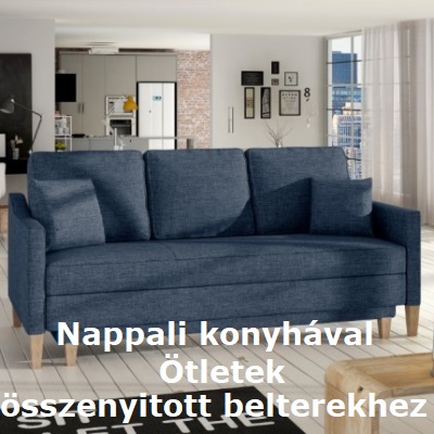 Nappali konyhával? Ötletek összenyitott belterekhez.
