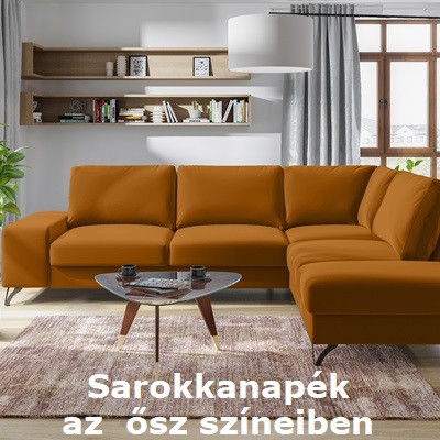 Sarokkanapé az ősz színeiben