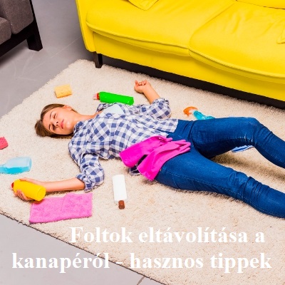 Foltok eltávolítása a kanapéról - hasznos tippek