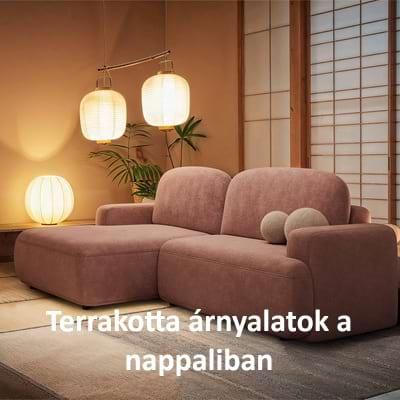 Terrakotta árnyalatok a nappaliban – csempéssz mediterrán hangulatot otthonodba