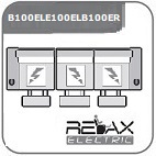 B100ELE100ELB100ER - 3 személyes relax kanapé 2 karral