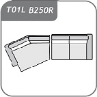 B250R + T01L / sarok 135 x 346 bal