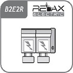 B2E2R - 2 személyes kanapé - elektromos relax funkció 2 oldalon 1 karral jobb