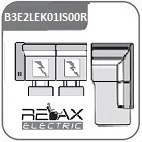 B150EL+E150EL+EK00+IS00R - sarokgarnitúra 293 cm X 191 cm - 2 elektromos relax funkcióval - jobb