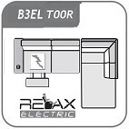 B3EL + T00R / sarok 1 relax funkcióval 280 x 225 jobb