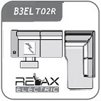 B3EL + T02R / sarok 1 relax funkcióval 297 x 239 jobb