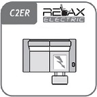 C2ER - 2 személyes relax kanapé 2 karral - relax funkció jobb oldalon