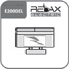 E200DEL - 2 személyes kanapé Duo fejtámlával karfa nélkül elektromos relax funkcióval