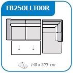 FB250LL + T00R / sarok 294 x 250 jobb