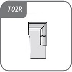 T02R -2 személyes háttámlás sarokelem (terminál) - jobb