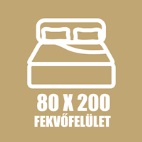 80 X 200 fekvőfelület